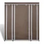 Cloth wardrobe with compartments and brown rods 45x150x176cm by vidaXL, Wardrobes - Ref: Foro24-240496, Price: 57,98 €, Disco...