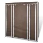 Cloth wardrobe with compartments and brown rods 45x150x176cm by vidaXL, Wardrobes - Ref: Foro24-240496, Price: 57,98 €, Disco...