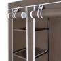 Cloth wardrobe with compartments and brown rods 45x150x176cm by vidaXL, Wardrobes - Ref: Foro24-240496, Price: 57,98 €, Disco...