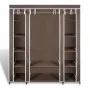 Cloth wardrobe with compartments and brown rods 45x150x176cm by vidaXL, Wardrobes - Ref: Foro24-240496, Price: 57,98 €, Disco...