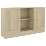Plywood sideboard in Sonoma oak color, 120x30.5x70 cm by vidaXL, Sideboards - Ref: Foro24-802780, Price: 95,74 €, Discount: %