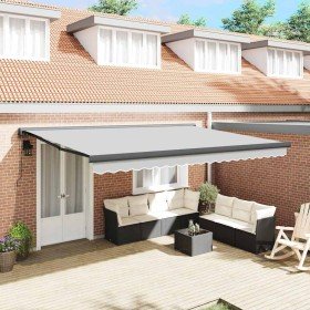 Toldo Antracita 4,5 x 3 m Metal