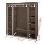 Cloth wardrobe with compartments and brown rods 45x150x176cm by vidaXL, Wardrobes - Ref: Foro24-240496, Price: 57,98 €, Disco...