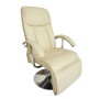 Cremeweißer Massagesessel aus Kunstleder von vidaXL, Elektrische Massagesessel - Ref: Foro24-240065, Preis: 273,79 €, Rabatt: %
