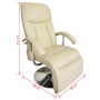 Cremeweißer Massagesessel aus Kunstleder von vidaXL, Elektrische Massagesessel - Ref: Foro24-240065, Preis: 273,79 €, Rabatt: %