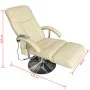 Sillón de masaje de cuero sintético blanco crema de vidaXL, Sillones de masaje eléctricos - Ref: Foro24-240065, Precio: 268,8...
