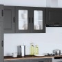 Armario pared cocina puerta de cristal Kalmar negra