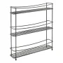 Metaltex 3-Höhen-Gewürzregal Kumino schwarz von Metaltex, Gewürzregale - Ref: Foro24-443431, Preis: 37,10 €, Rabatt: %