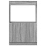 Aparador de madera de ingeniería gris Sonoma 63x33x100 cm en Librerías y estanterías | Comprar online en Foro24