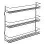 Metaltex Pepito 3-tier black wall spice rack by Metaltex, spice racks - Ref: Foro24-443432, Price: 27,48 €, Discount: %