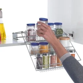 Metaltex 3-height Up&Down spice rack on rails by Metaltex, spice racks - Ref: Foro24-443444, Price: 48,68 €, Discount: %