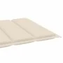 Sonnenliegen 2 Stück aus massivem Teakholz mit cremefarbenem Kissen von vidaXL, Liegen - Ref: Foro24-3073188, Preis: 551,14 €...