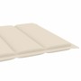 Sun loungers 2 pcs solid teak wood with cream cushion by vidaXL, Loungers - Ref: Foro24-3073188, Price: 538,79 €, Discount: %