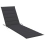 Sun loungers with table and cushion 2 units solid teak wood by vidaXL, Loungers - Ref: Foro24-3073171, Price: 564,55 €, Disco...
