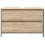 Mueble de baño con lavabo y cajones roble Sonoma 90x34,5x60 cm