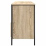 Mueble de baño con lavabo y cajones roble Sonoma 90x34,5x60 cm