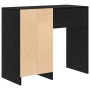 Escritorio Roble negro 90 x 37.5 x 75 cm Madera contrachapada