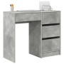 Escritorio Gris Concreto 90 x 37.5 x 75 cm Madera de ingeniería en Escritorios | Comprar online en Foro24