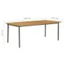 9-teiliges synthetisches Rattan anthrazitgraues Garten-Esszimmerset von vidaXL, Gartensets - Ref: Foro24-3072510, Preis: 457,...