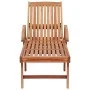 Sun loungers 2 pcs solid teak wood with red cushion by vidaXL, Loungers - Ref: Foro24-3073195, Price: 583,24 €, Discount: %