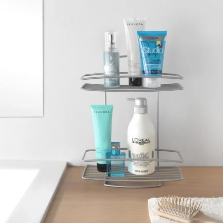 Metaltex 2-tier shower shelf Onda silver by Metaltex, Bathtub trays - Ref: Foro24-443452, Price: 24,05 €, Discount: %