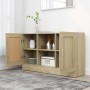 Sideboard aus Sonoma-Eichenfarbenem Sperrholz 120x30,5x70 cm von vidaXL, Sideboards - Ref: Foro24-802780, Preis: 95,74 €, Rab...
