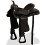 Montura occidental, cabezada y pechera cuero real 17" negra de vidaXL, Monturas - Ref: Foro24-91354, Precio: 282,11 €, Descue...