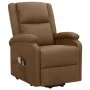 Sillón de masaje elevable de tela marrón de vidaXL, Sillones de masaje eléctricos - Ref: Foro24-329713, Precio: 380,88 €, Des...