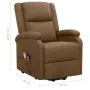 Sillón de masaje elevable de tela marrón de vidaXL, Sillones de masaje eléctricos - Ref: Foro24-329713, Precio: 380,88 €, Des...