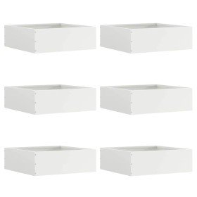 Borde de Césped 6 pcs 40 x 40 x 13 cm Acero