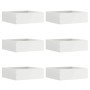 Borde de Césped 6 pcs 40 x 40 x 13 cm Acero en Ribetes y bordes para jardín | Comprar online en Foro24