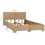 Hand-woven real rattan bed frame 140x200 cm by vidaXL, Beds and slatted bases - Ref: Foro24-283088, Price: 347,10 €, Discount: %