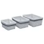 Set of 3 stackable natural willow baskets by vidaXL, Storage baskets - Ref: Foro24-286976, Price: 39,11 €, Discount: %
