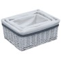 Set of 3 stackable natural willow baskets by vidaXL, Storage baskets - Ref: Foro24-286976, Price: 39,83 €, Discount: %