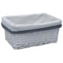 Set of 3 stackable natural willow baskets by vidaXL, Storage baskets - Ref: Foro24-286976, Price: 39,83 €, Discount: %