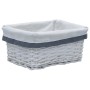 Set of 3 stackable natural willow baskets by vidaXL, Storage baskets - Ref: Foro24-286976, Price: 39,83 €, Discount: %