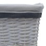 Set of 3 stackable natural willow baskets by vidaXL, Storage baskets - Ref: Foro24-286976, Price: 39,83 €, Discount: %