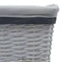 Set of 3 stackable natural willow baskets by vidaXL, Storage baskets - Ref: Foro24-286976, Price: 39,11 €, Discount: %
