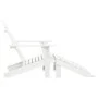Gartenstuhl mit weißem Holz-Ottomane von vidaXL, Gartenstühle - Ref: Foro24-40859, Preis: 85,69 €, Rabatt: %