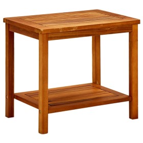 Mesa de centro de madera maciza de acacia 50x35x45 cm