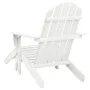 Gartenstuhl mit weißem Holz-Ottomane von vidaXL, Gartenstühle - Ref: Foro24-40859, Preis: 85,69 €, Rabatt: %