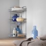 Metaltex 3-stufiges Dusch-Eckregal Onda silber von Metaltex, Badewannenablagen - Ref: Foro24-443455, Preis: 56,18 €, Rabatt: %