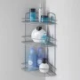 Metaltex 3-tier shower corner shelf Onda silver by Metaltex, Bathtub trays - Ref: Foro24-443455, Price: 56,24 €, Discount: %