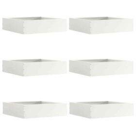 Borde de Césped 6 pcs 50 x 50 x 13 cm Acero