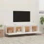 Wall cabinet 2 pcs solid white pine wood 80x30x35 cm by vidaXL, Shelves and shelves - Ref: Foro24-813458, Price: 116,63 €, Di...