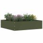 Borde de Césped Verde oliva 50 x 50 x 13 cm Acero en Ribetes y bordes para jardín | Comprar online en Foro24