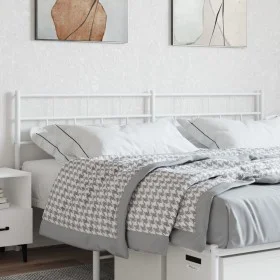 White metal headboard 200 cm by vidaXL, Headboards and footboards - Ref: Foro24-355746, Price: 33,48 €, Discount: %