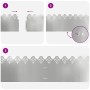 Borduras para césped 20 pcs Plateado 103 x 0,05 x 22 cm
