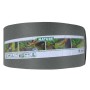 Nature Bordura de jardín gris 15cmx40m 3mm