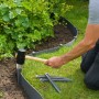 Nature Bordura de jardín gris 15cmx40m 3mm